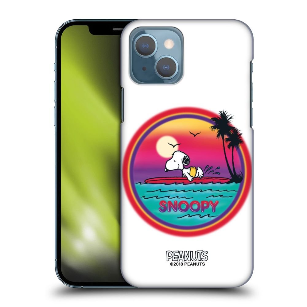 PEANUTS スヌーピー (コミック誕生 75周年 ) - Beach Surf ハード case / Apple iPhoneケース - PGS